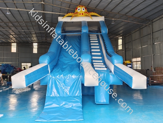 Commercial Outdoor Giant Inflatable Water Slide Octopus Cartoon Inflatable Water Slide per bambini e adulti