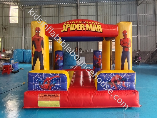 Nuovo design casa gonfiabile a rimbalzo Spiderman eroe cartone animato trampolino gonfiabile casa salto castello per bambini
