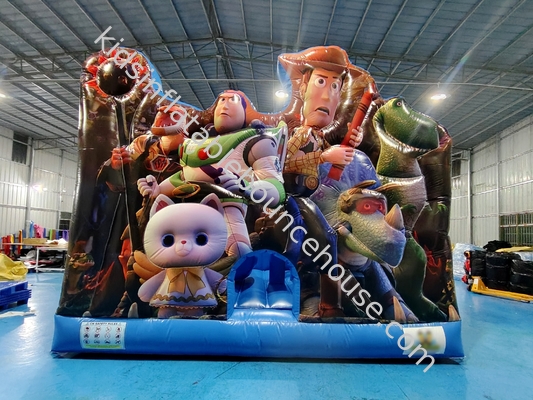 Nuovo design Stampa digitale Casa gonfiabile con diapositive Toy Story Castello gonfiabile per bambini