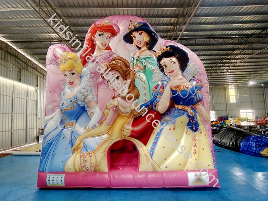 Stampa digitale Casa gonfiabile con diapositive Disney Princess Castello gonfiabile per bambini