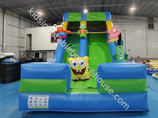 Slide secche gonfiabili in PVC personalizzate SpongeBob Pantaloni quadrati Castello gonfiabile per bambini