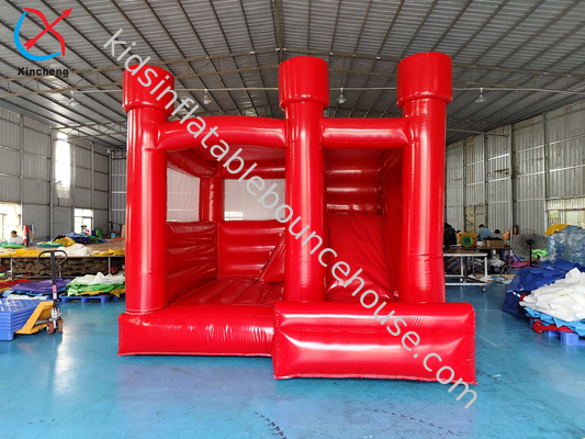 Casa gonfiabile da matrimonio rosso personalizzata con combo gonfiabile per la festa