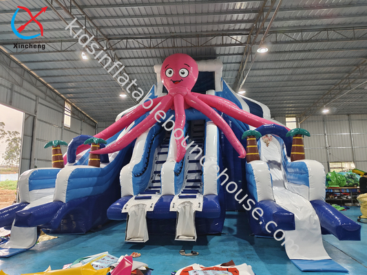 Fabbrica Commerciale Slide gonfiabile Polpo Slide gonfiabile doppio asciutto Outdoor