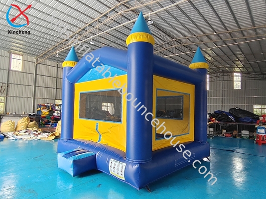 Fabbrica OEM/ODM Casa gonfiabile blu quadrata Bouncy House Castello