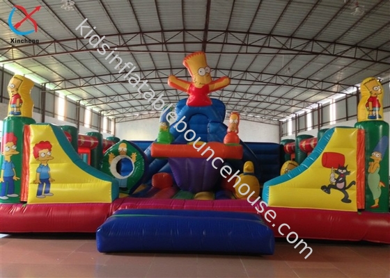 Fabbricante I Simpson Città di divertimento gonfiabile Casa gonfiabile castello scivolo