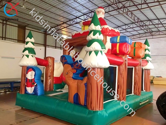 Fabbrica Albero di Natale Papà Noel Slide gonfiabili Castello Casa gonfiabile
