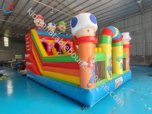 Slide gonfiabili personalizzati Parco giochi Super Mario Parco casa gonfiabile