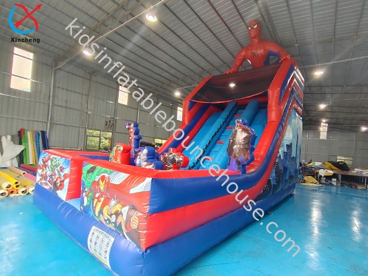 Fabbricante Slide gonfiabile asciutto Spiderman Castello gonfiabile a doppio scivolo