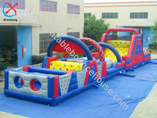 OEM/ODM Long Track Inflatabile Corso d'ostacolo commerciale Bouncy Castle Slides