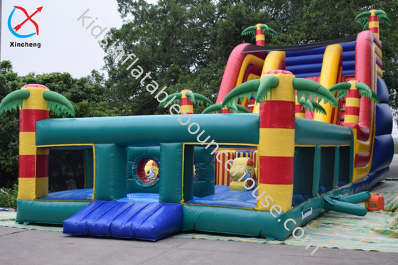 Slide a palma gonfiabili giganti personalizzati Castello gonfiabile con slide