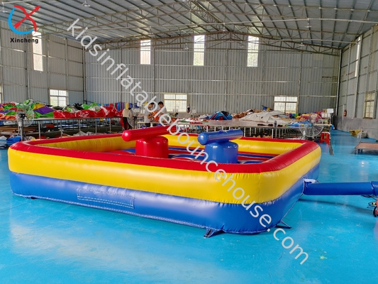 Giochi di battaglia a due giocatori gonfiabili commerciali Gladiatore Giostre Arena Gioco di combattimento