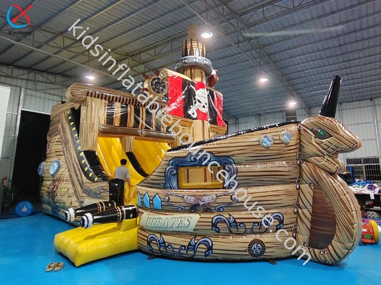 Pvc gonfiabile personalizzato Il pirata nave gonfiabile campo di ostacoli Parco giochi
