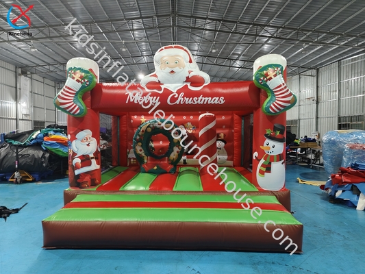 Fornitore Natale gonfiabile Babbo Natale Casa salta Castello gonfiabile