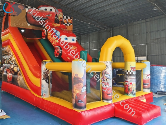 Scivolo gonfiabile Le auto scivolo gonfiabile asciutto doppio scivolo castello