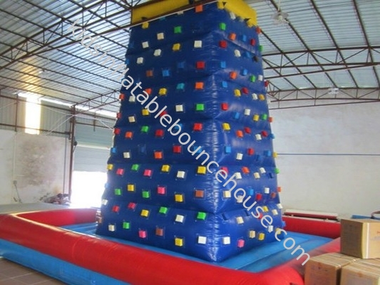 Fabbrica Commerciale Pietra gonfiabile per arrampicata a muro PVC ignifuge telone per bambini