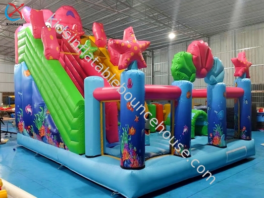 Fornitore Casa gonfiabile oceano con scivolo Combo Caslte gonfiabile per bambini
