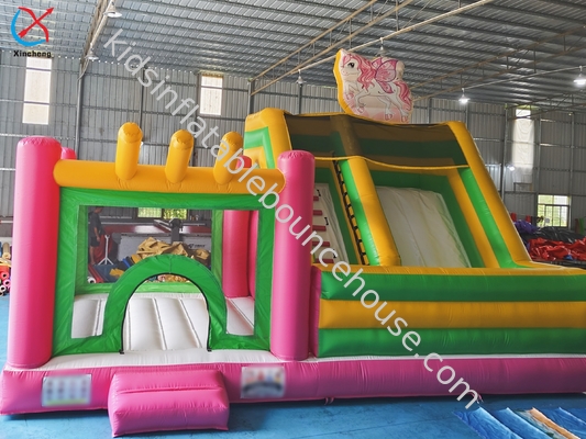 Fabbrica Castello Salta il mio piccolo pony casa gonfiabile salto con combo di scivolo