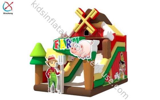 Fabbrica Nuovo Disegno Slide gonfiabile Castello Fattoria Slide gonfiabili asciutti per bambini