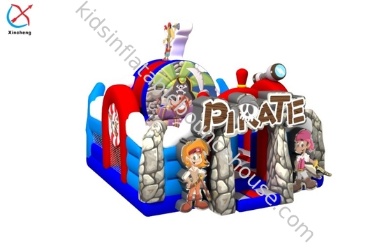 Commerciale Custom gonfiabile Pirata City di divertimento castello gonfiabile per bambini