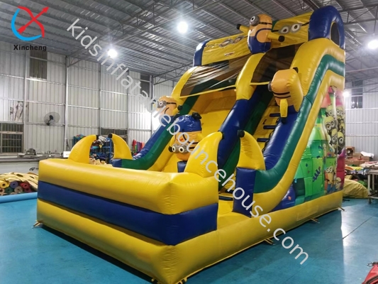 Minions commerciali scivolo gonfiabile scivolo gonfiabile asciutto all'aperto