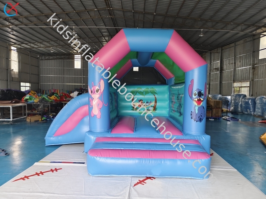 Casa gonfiabile commerciale Lilo & Stitch Bouncy con combinazione di diapositive