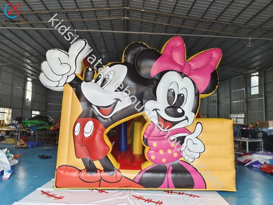 Commerciale Mickey e Minnie Casa gonfiabile con scivoli Combo Castle