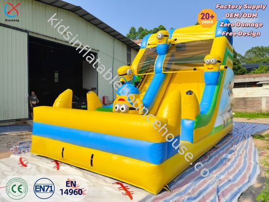 Slide gonfiabile a secco di alta qualità personaggio di cartone animato slide gonfiabile per bambini noleggio di festa all'aperto