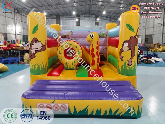 Castello Gonfiabile Giungla PVC per Feste per Bambini e Noleggio
