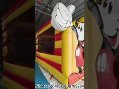 Commerciale Mickey e Minnie Casa gonfiabile con scivoli Combo Castle